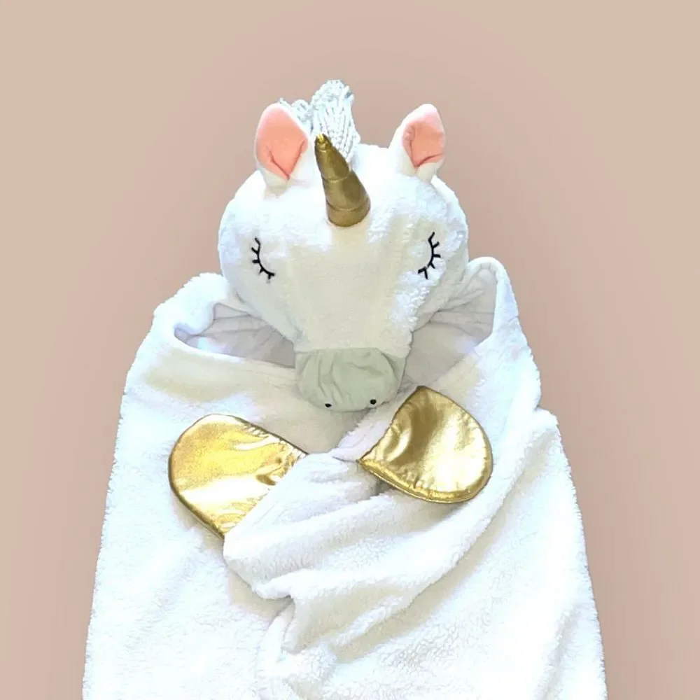 Pillowfort unicorn white hooded blanket - Picture 1 of 9